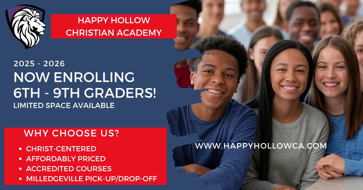 Happy - 🚨 HHCA is now enrolling 6th-9th graders for the upcoming school ...