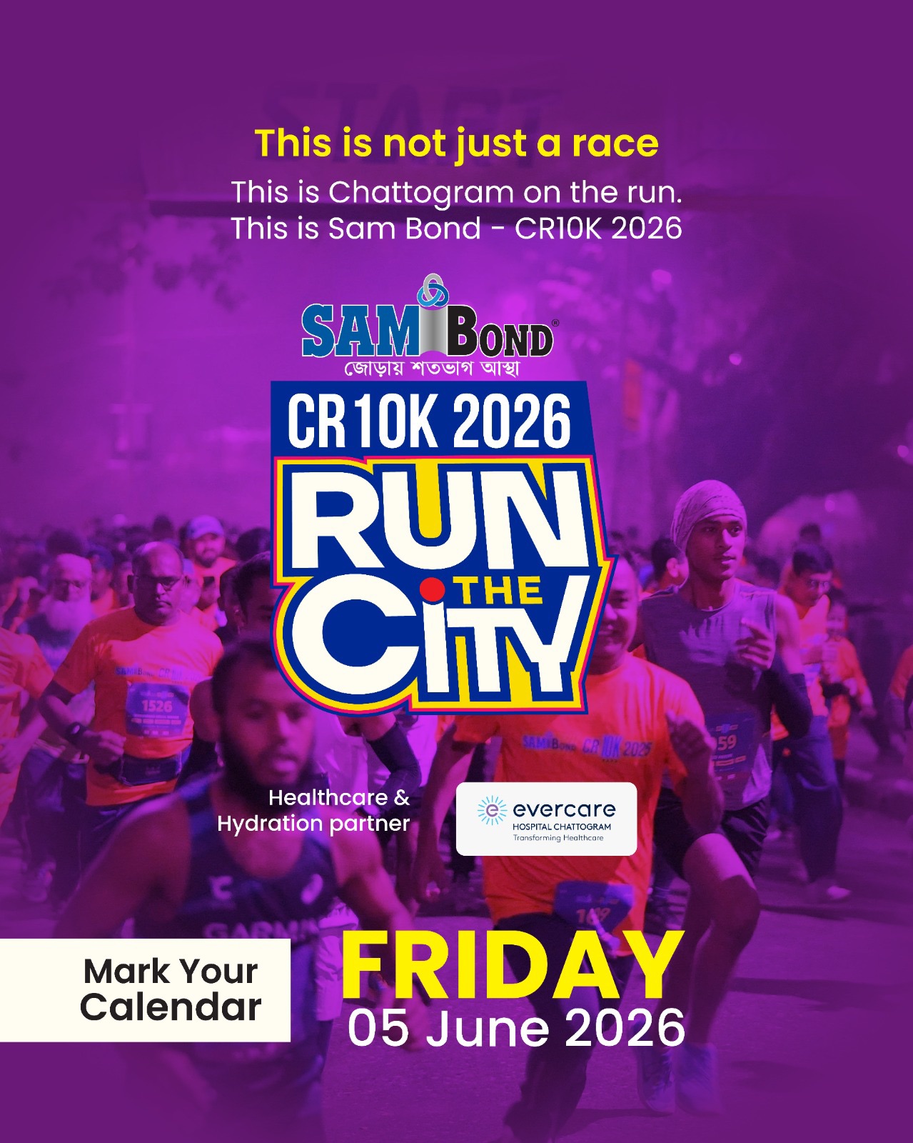 Sam Bond - CR10K 2026. “ Run the City”