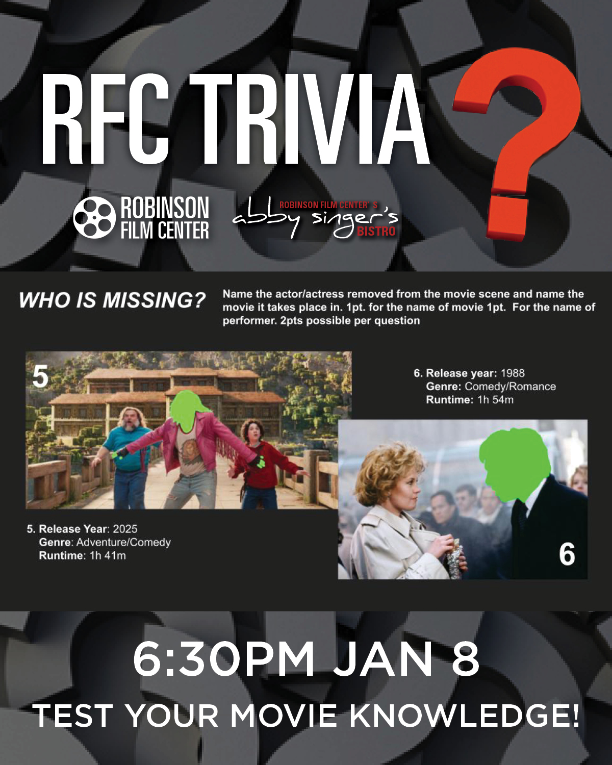 Robinson - Calling all movie buffs! Come test your movie knowledge at ...