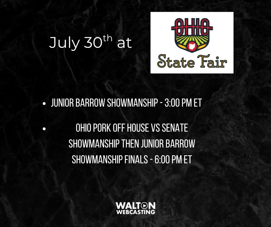 Check out today's schedules for the... - Walton Webcasting | Facebook