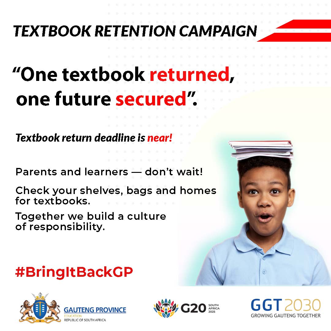 📖 A textbook... - The Gauteng Department of Education | Facebook