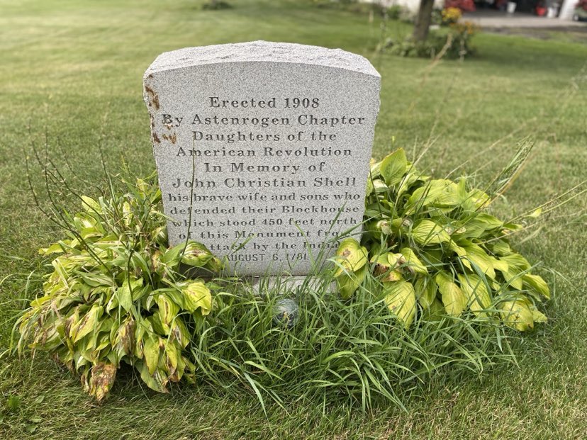 Little - A memorial marker erected in 1908 by the Astenrogen Chapter ...