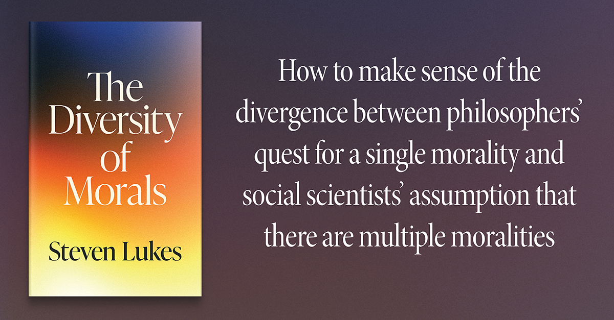 The Diversity of Morals is... - Princeton University Press | Facebook