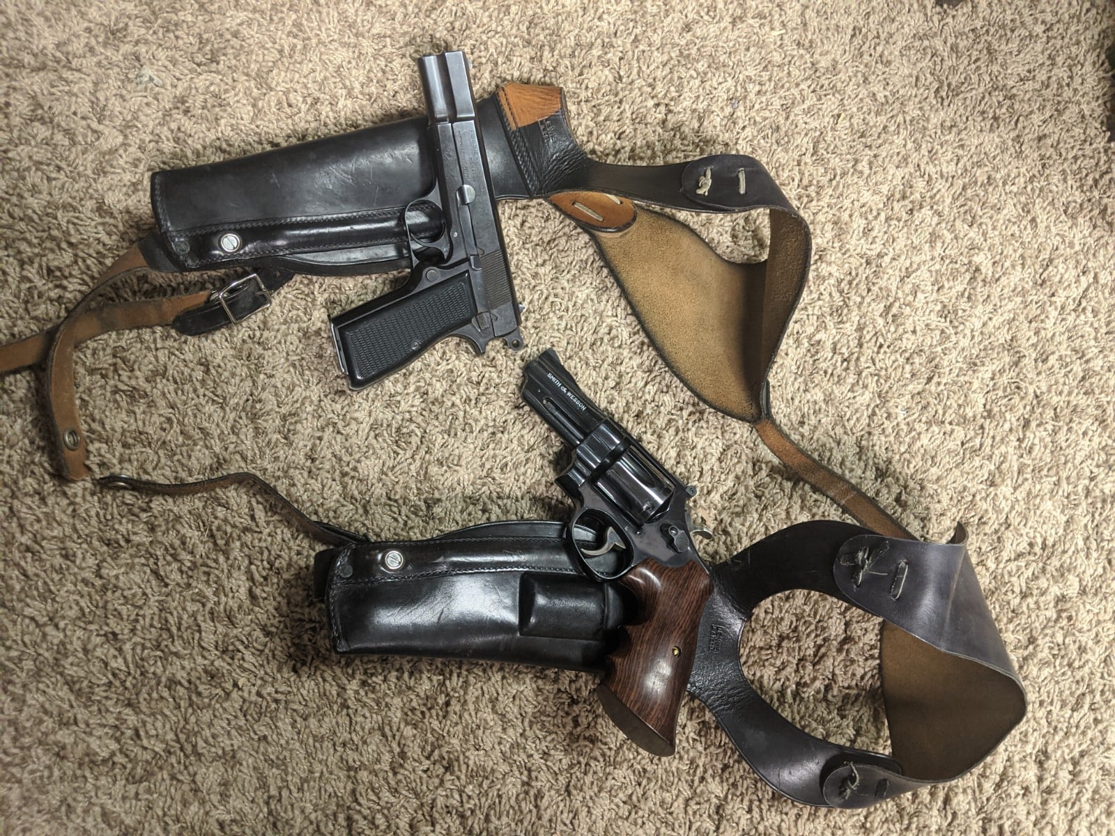 FBI double rig firearm setup from 1970s