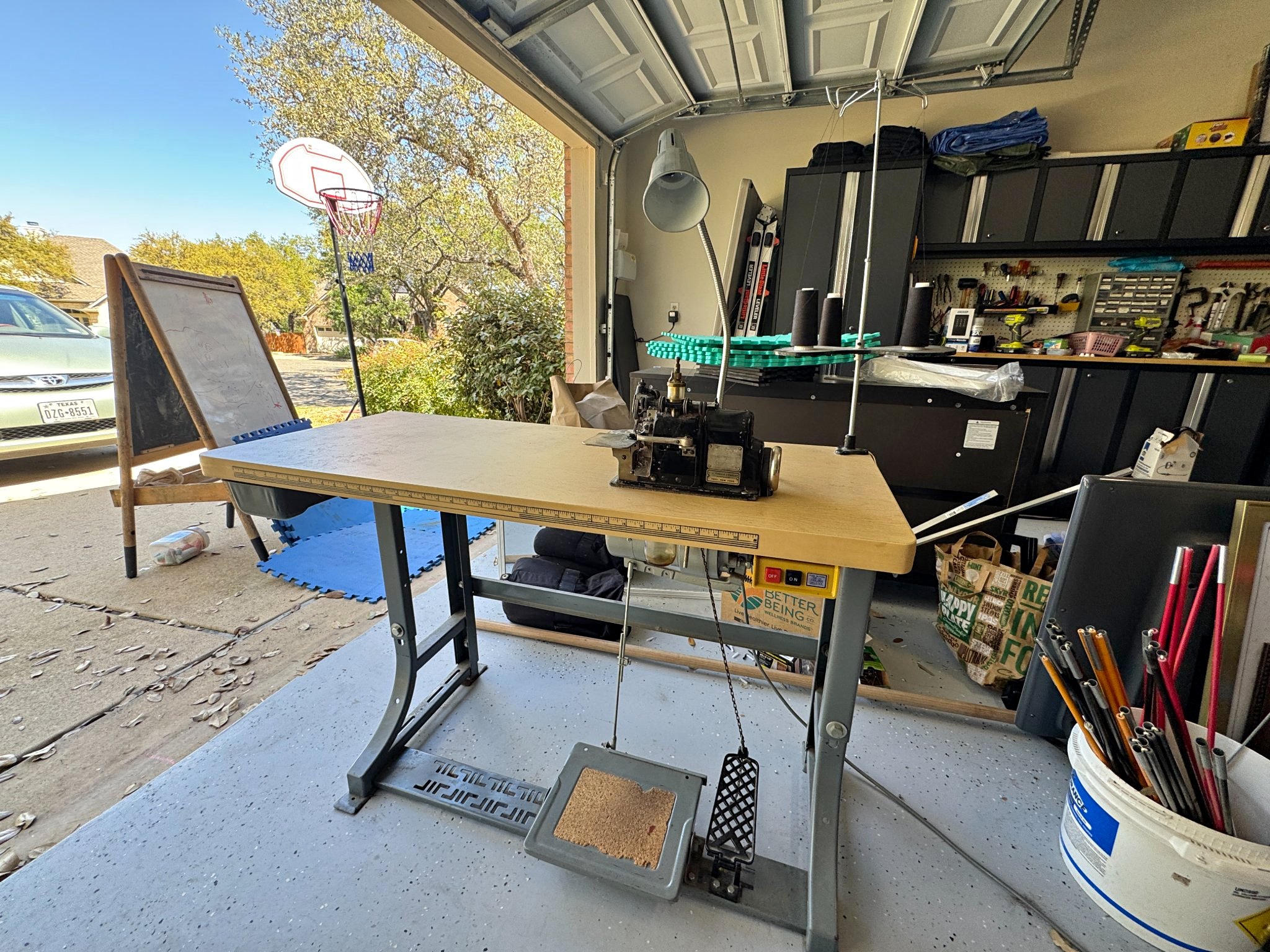 Merrow A-3DW Industrial Serger Sewing Machine on Table - Sewing ...