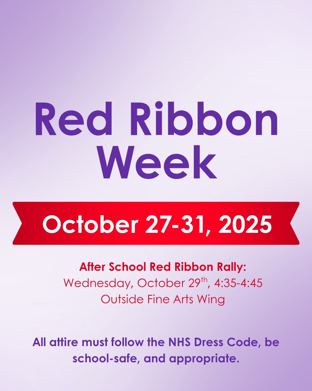 Join in on the Red Ribbon Week... - Northside High School | Facebook