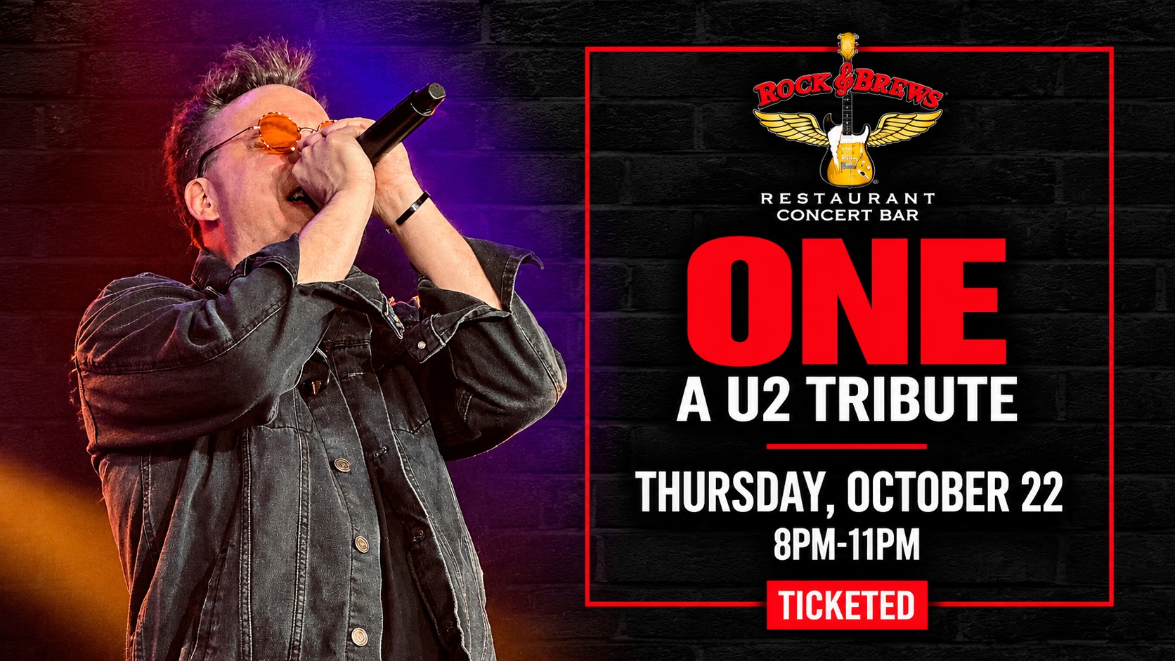 ONE A U2 TRIBUTE EVENT @ ROCK & BREWS ROYAL OAK