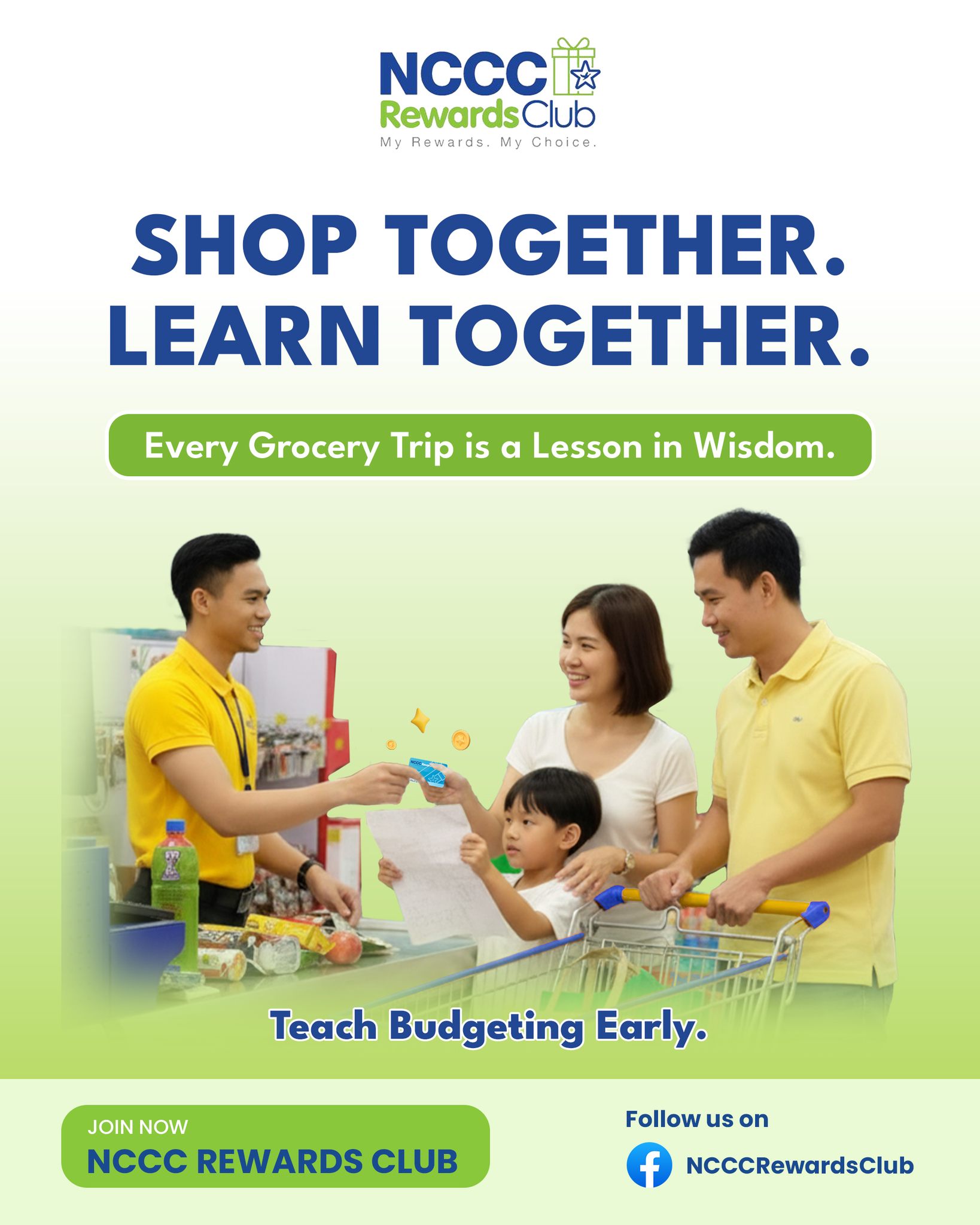 NCCC - Grocery time can also be family time. 🛒 ️ Bring the kids along ...