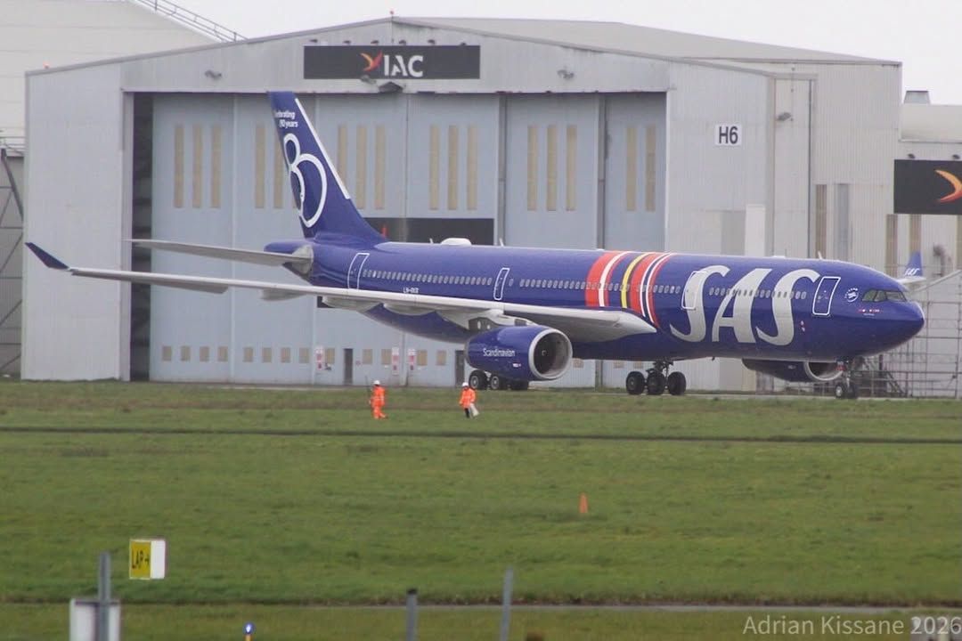 🔴 A new 80 years special livery for Scandinavian Airlines - SAS