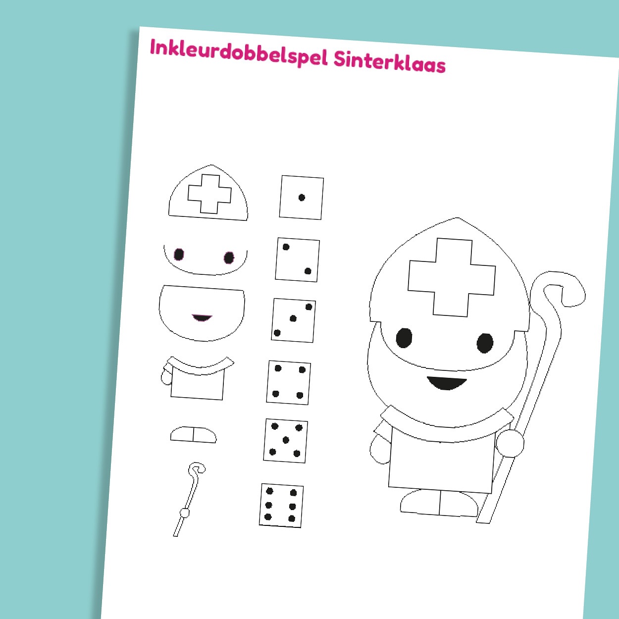 DoenKids - 🎲 ️ Speel een inkleurdobbelspel in sinterklaasthema! Gooi om ...