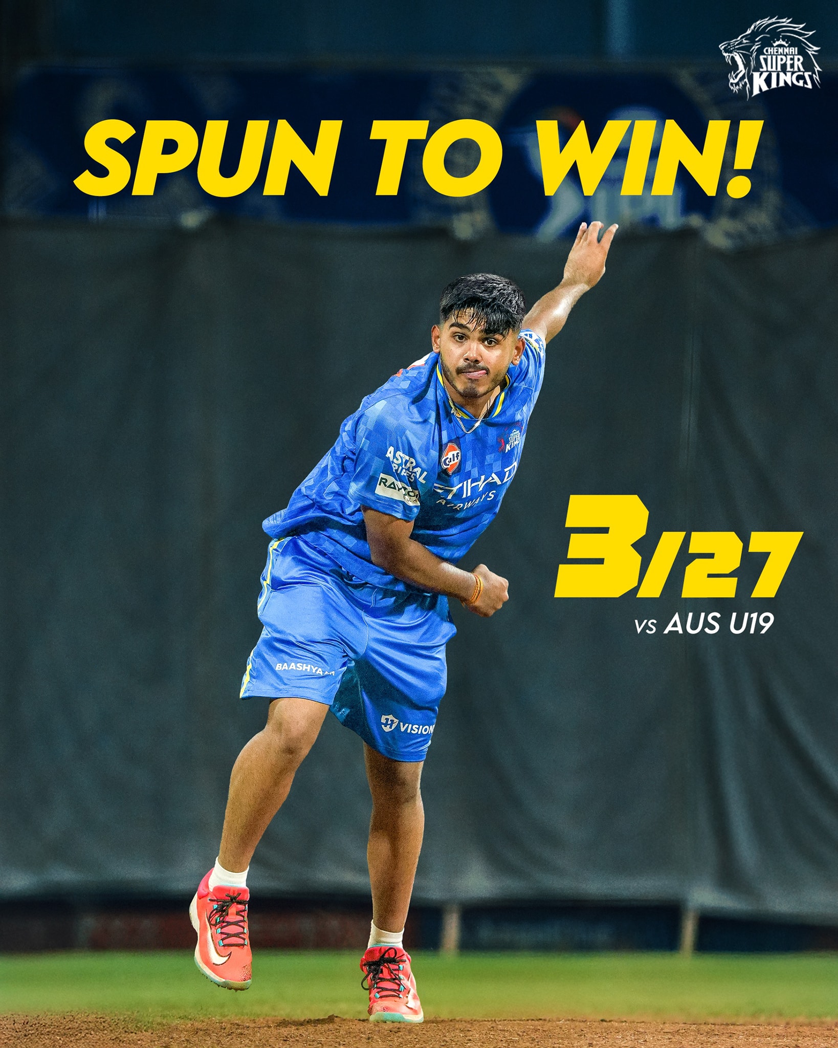 Chennai - Captain Leading, Captain striking! 🫡 A spell that seals the ...