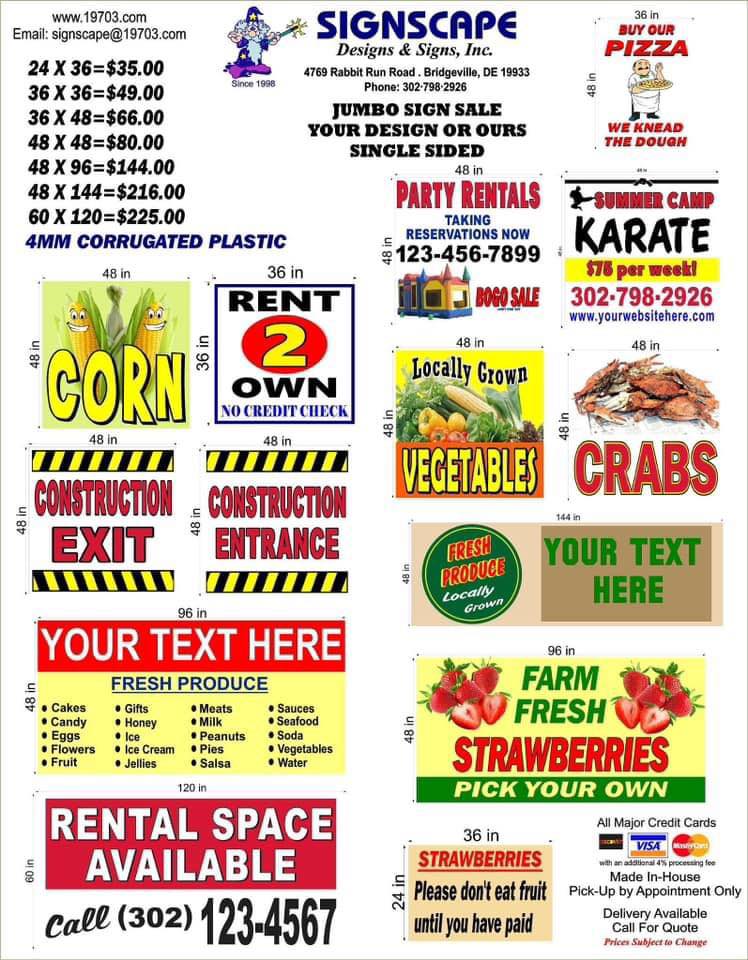 Signscape Designs & Signs | Bridgeville DE