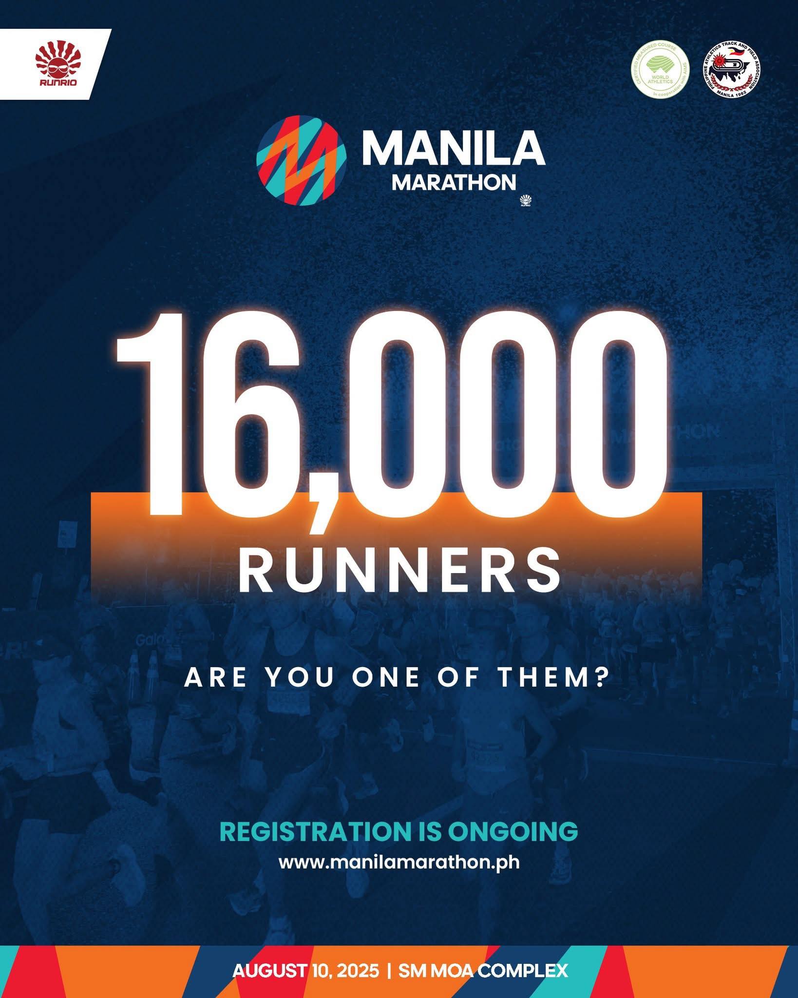 CN - Biggest run in Mall of Asia? RUNRIO Manila Marathon August 10 ...