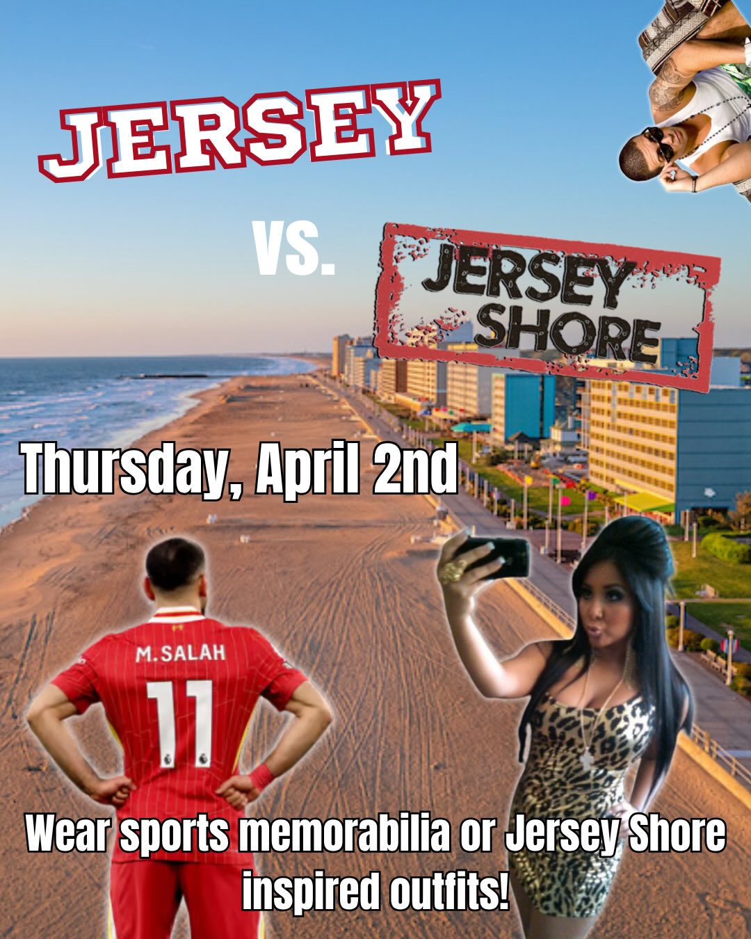 jersey shore dress up game WBSCA Presents... Spring Spirit Week Monday, March 30: Theme Park Day in your favorite theme park attire from Disney, Universal, etc. Tuesday, March 31: “Tide”-Dye Day Make waves and dress Stone Shape_Pear