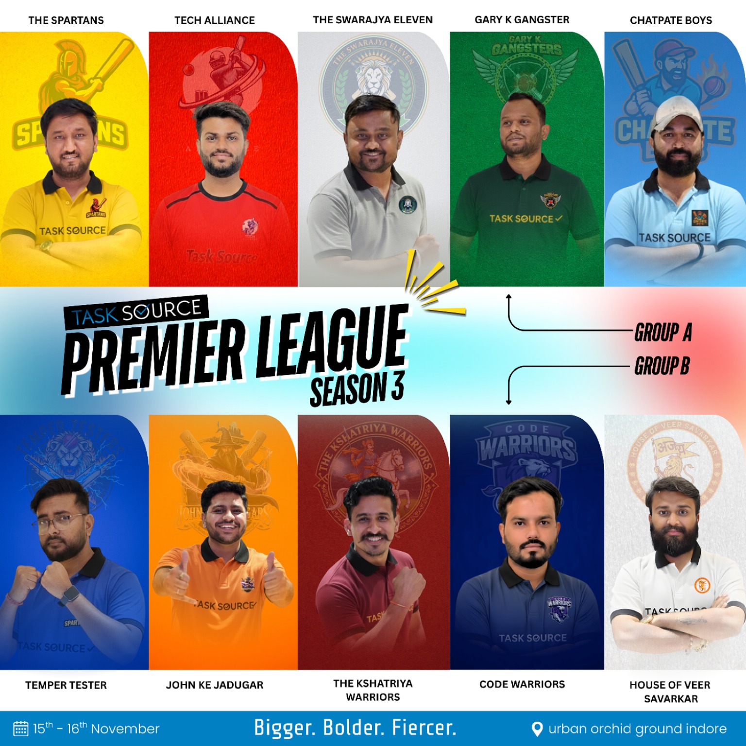 Tasksource - The teams are ready. The stage is set. 🏏💥... | Facebook
