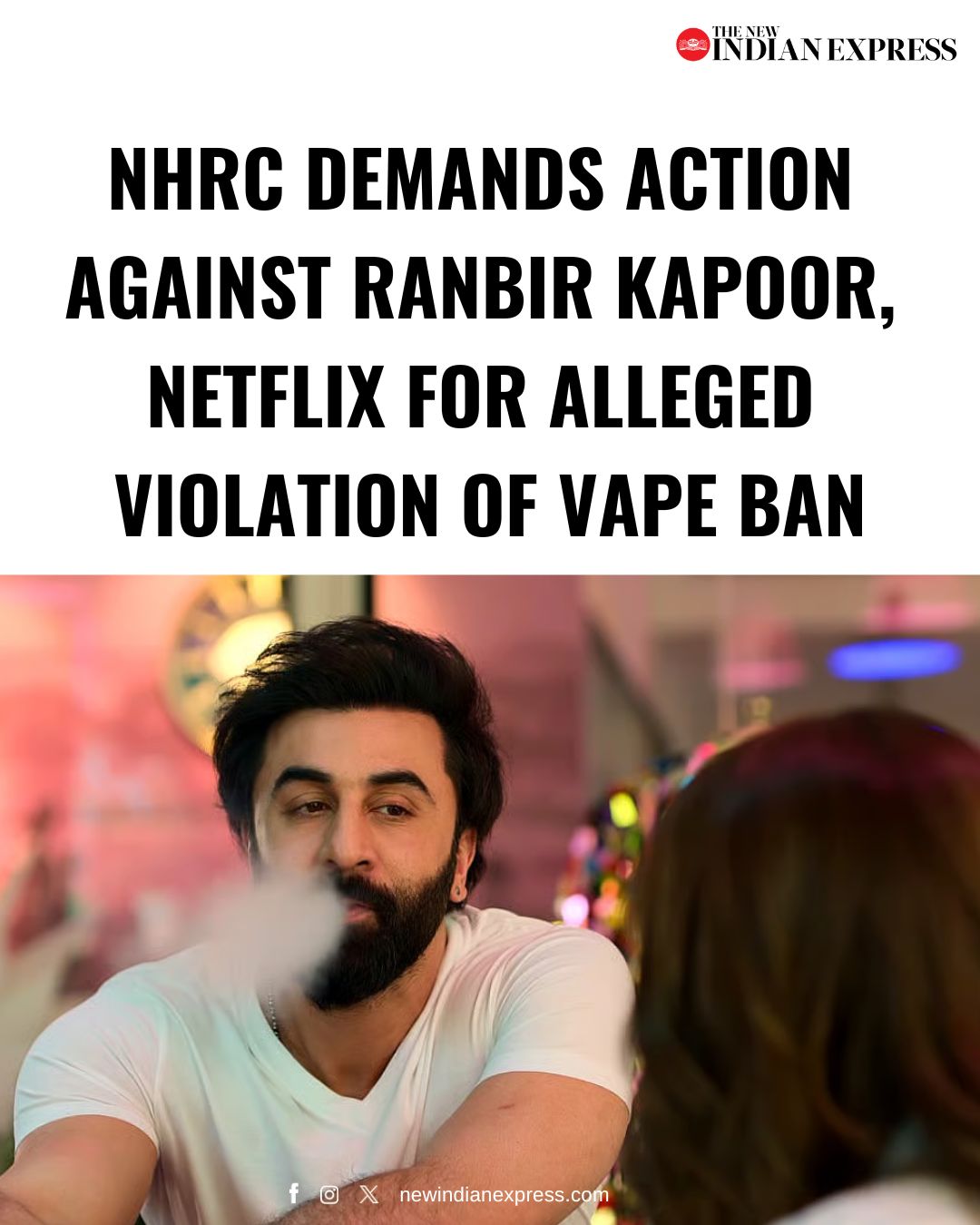 Ranbir Kapoor In Legal Trouble: NHRC Seeks Action Against Actor Over  'E-Cigarettes' Scene In The Ba***ds Of Bollywood #ZeeCards  https://zeenews.india.com/people/ranbir-kapoor-in-legal-trouble-nhrc-seeks-action-against-actor-over-e-cigarettes-scene-in  