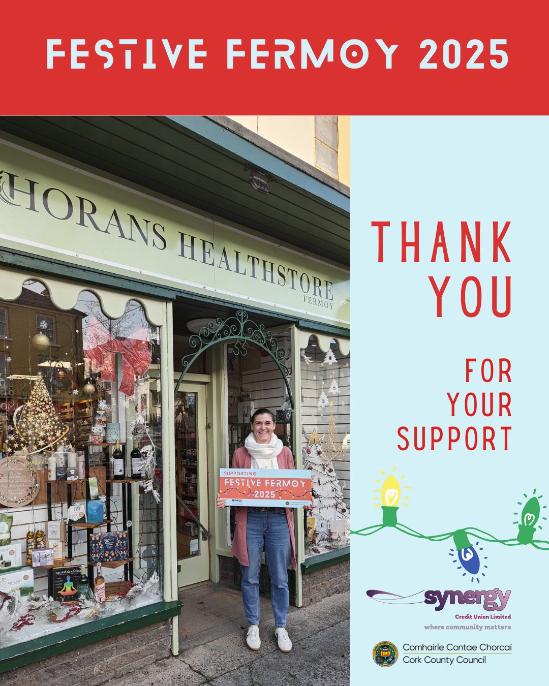 Thank you Horans Healthstore... - Fermoy Christmas Lights | Facebook