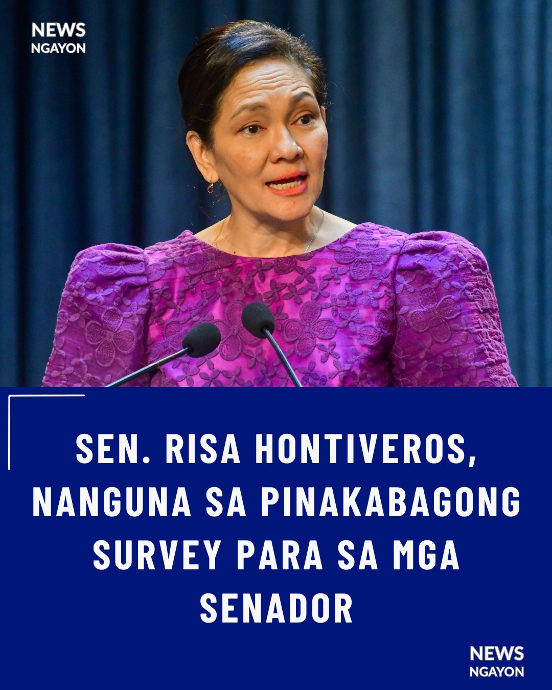News - SEN. RISA HONTIVEROS, NANGUNA SA PINAKABAGONG SURVEY PARA SA MGA ...