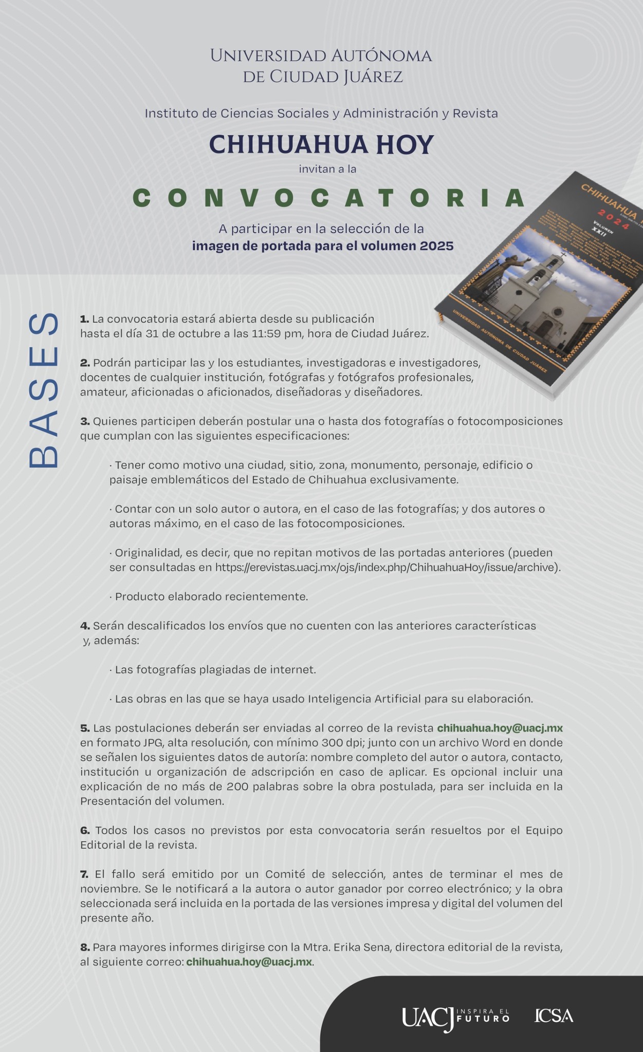 ICSA - UACJ Oficial - No queremos que te pierdas en tu primer día, por ...