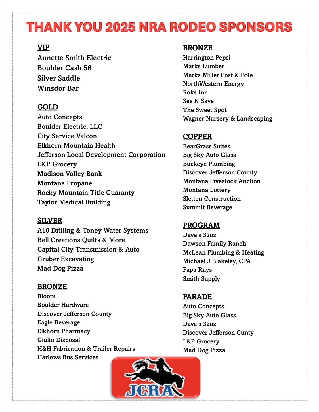 Jefferson County Rodeo Association