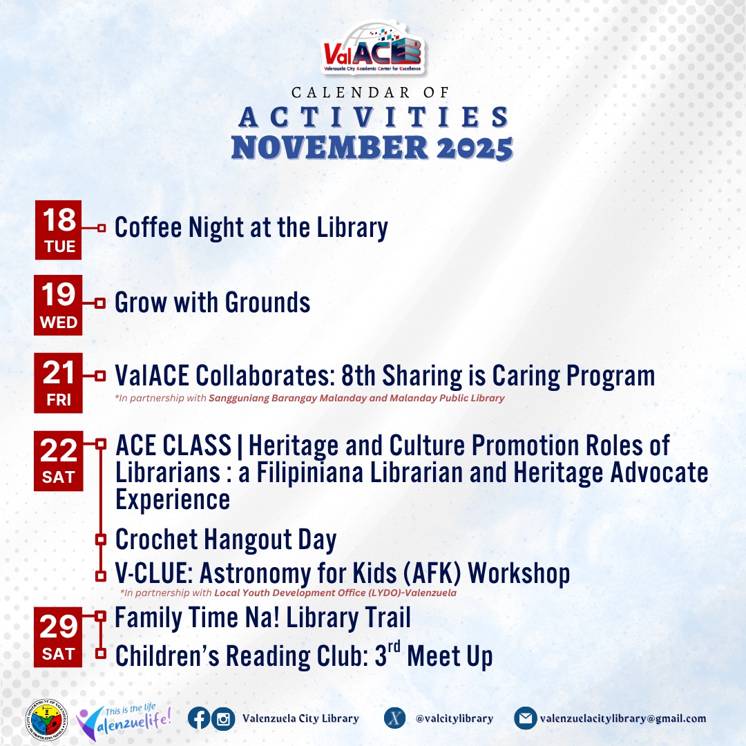 Valenzuela City - Here are the activities to look forward... | Facebook