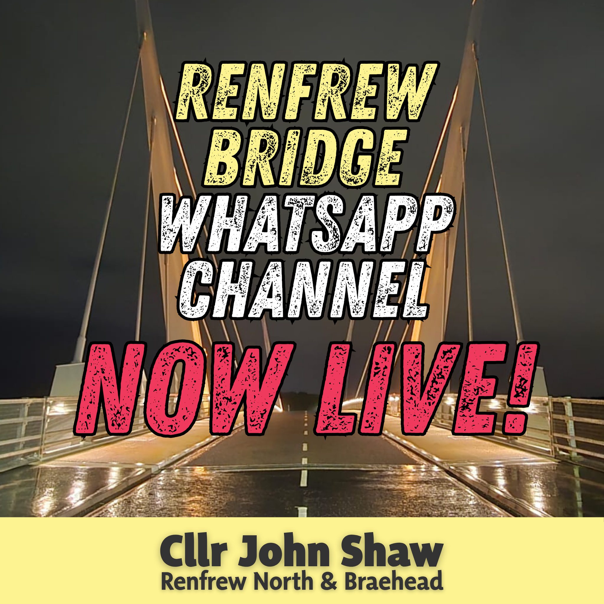 Cllr - The new WhatsApp Channel for the Renfrew Bridge is now live and ...