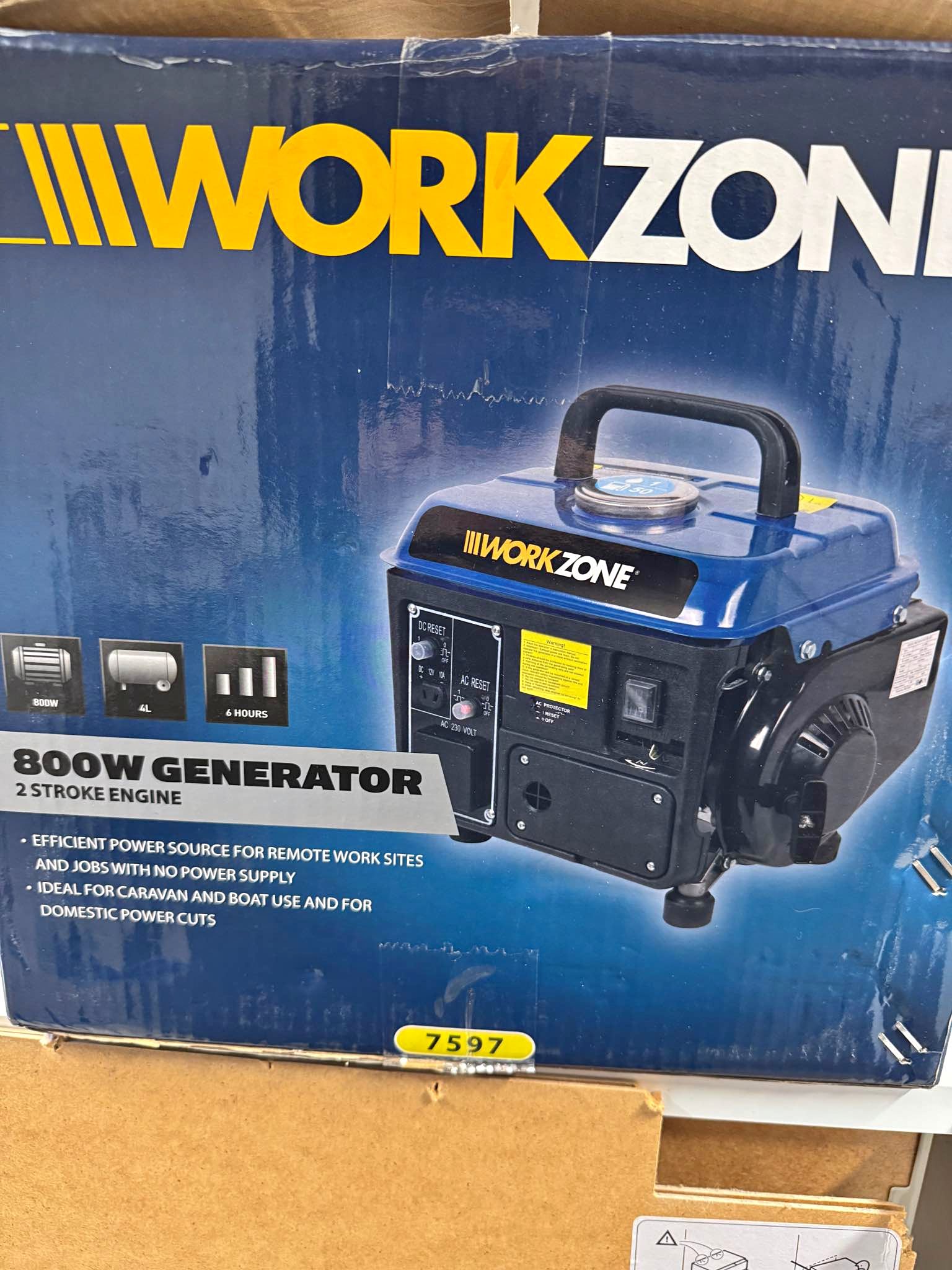 Generator 800w Work Zone - New - Miscellaneous Tools - Nantwich ...