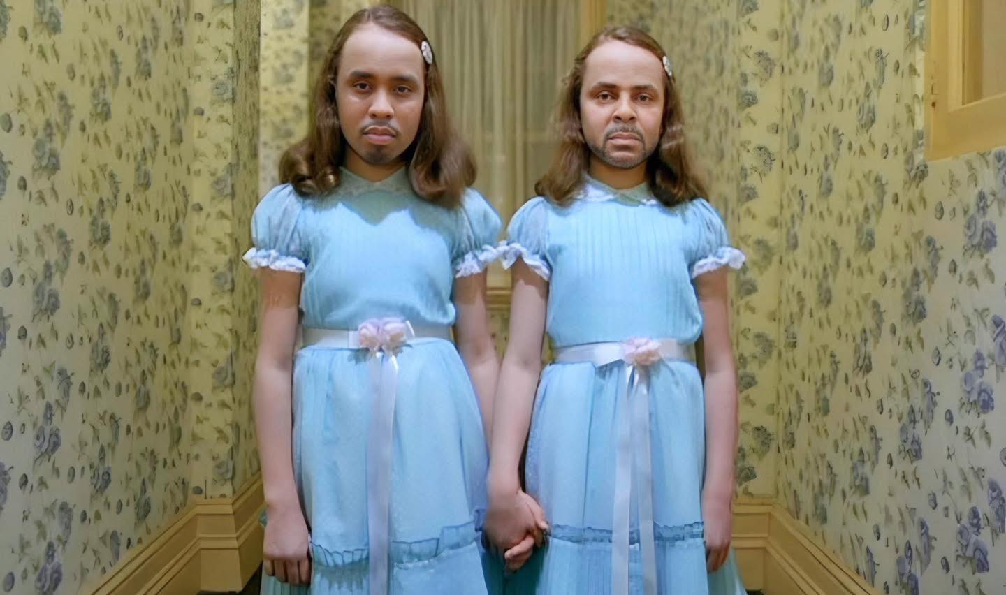 It's the Diddler and R. Kelly as the twins from The Shining…