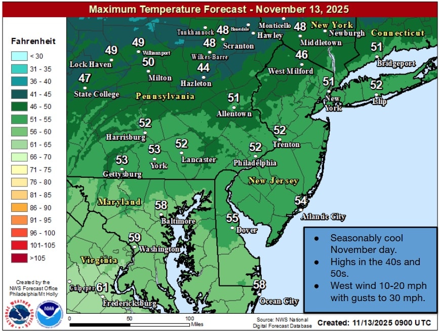 Today will be cool and breezy across... - Tri-State Weather | Facebook