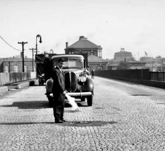 Charlestown - Documenting needed cobblestone work on the Prison Point ...