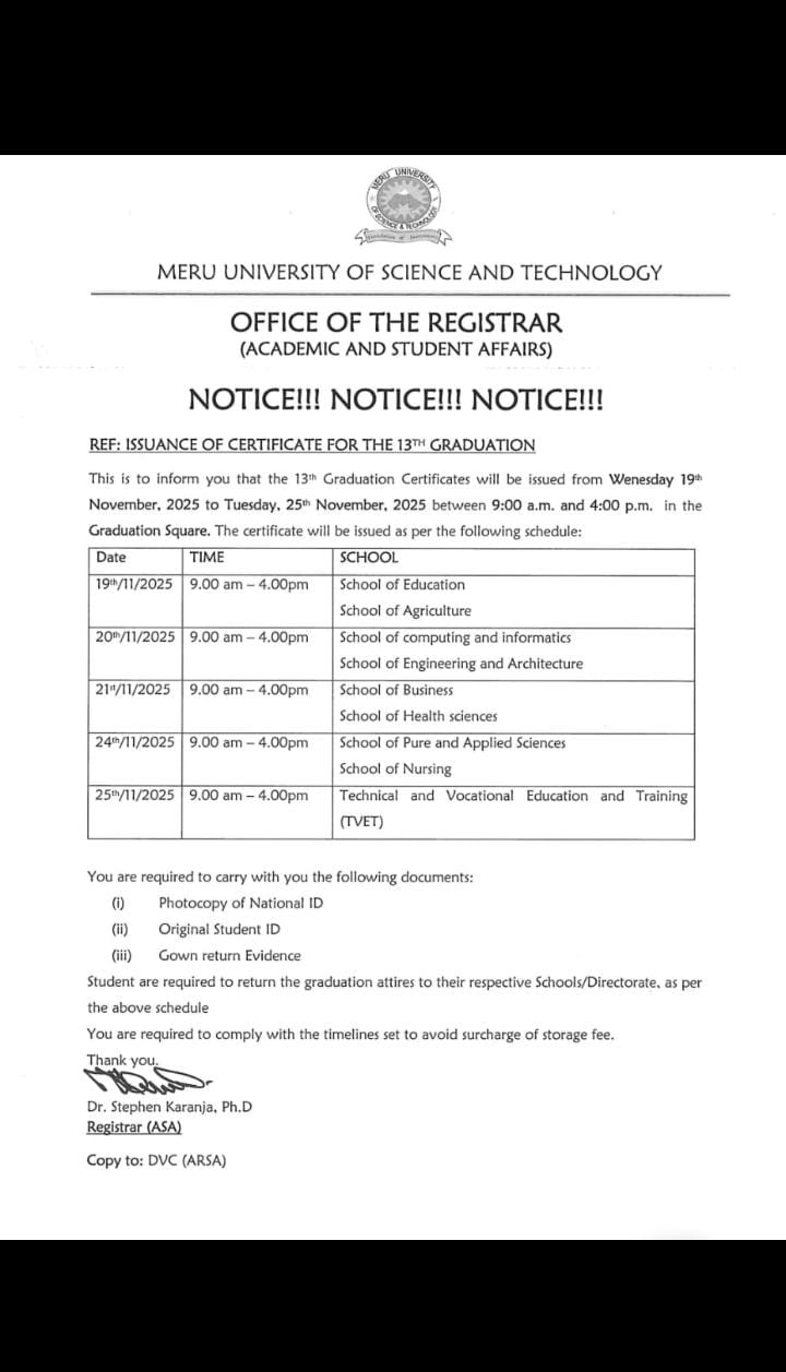 Meru - REMINDER 🎓 To the amazing Class of 2025—certificate issuance ...