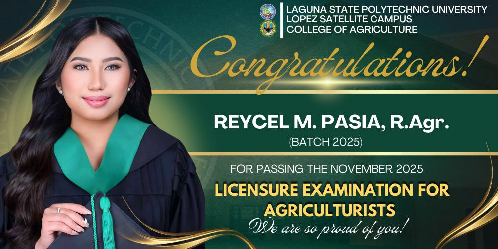 We extend our... - LSPU Lopez College of Agriculture Society | Facebook
