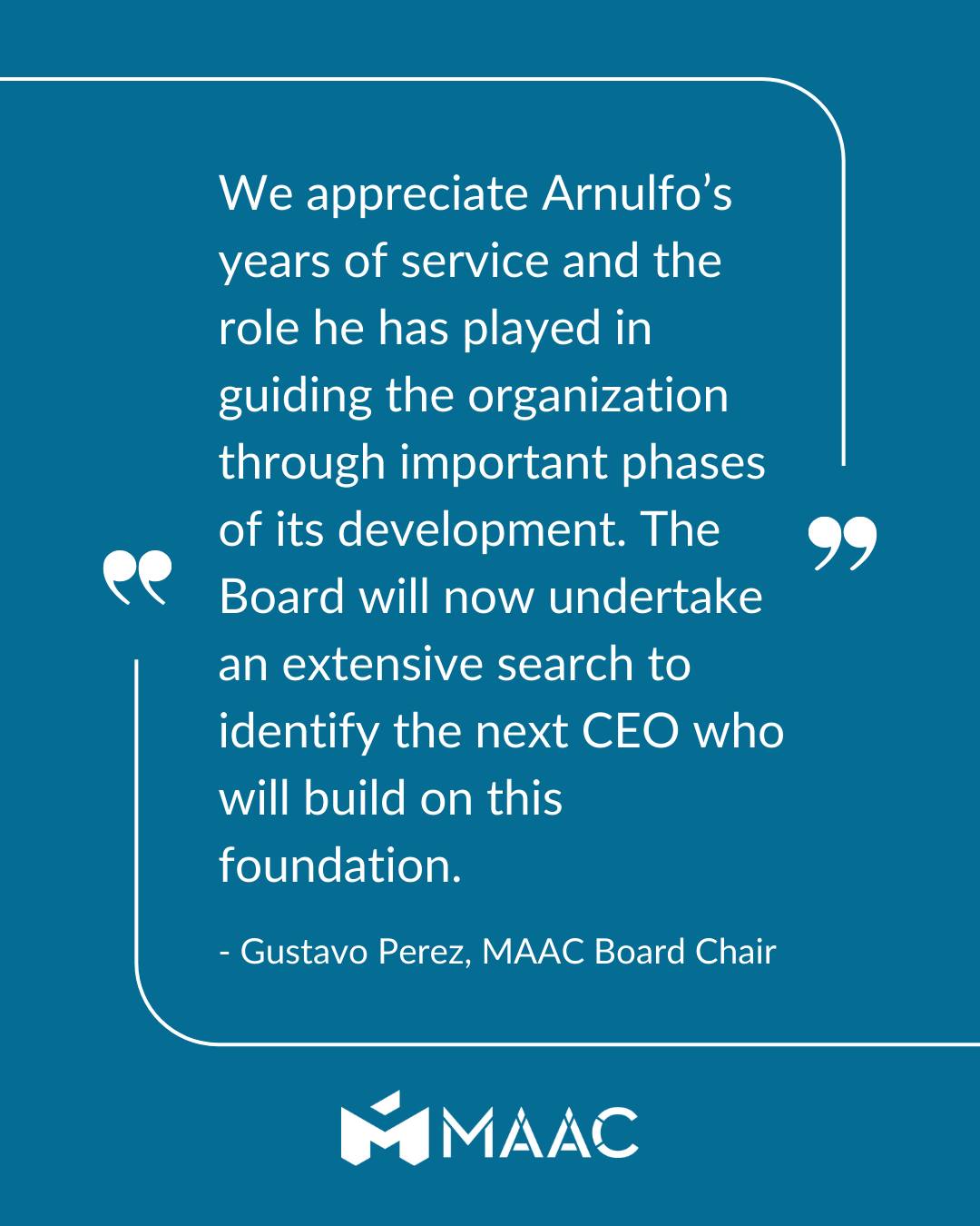 MAAC - After more than two decades of service, Arnulfo Manriquez will ...