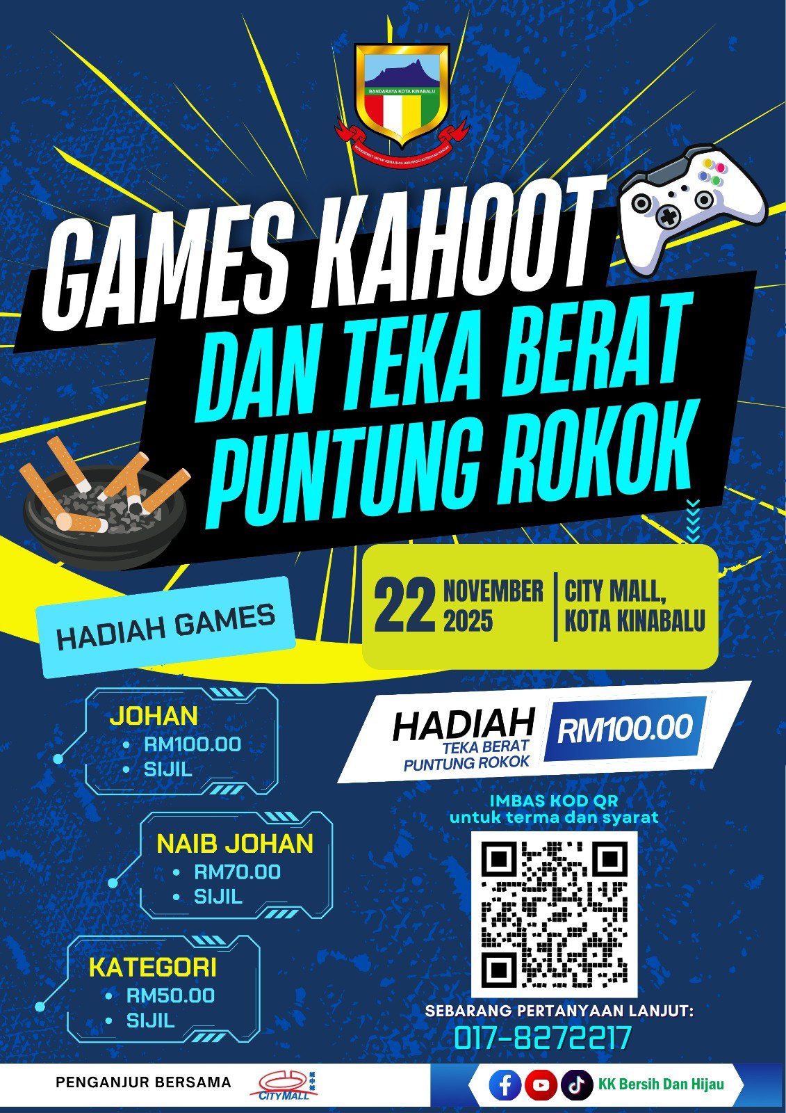 KK - 🎮 Jom Sertai Games Kahoot & Cabaran Teka Berat Puntung Rokok! 🚬 ...