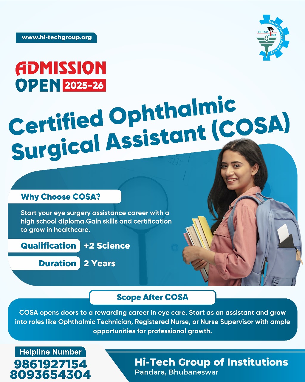 Hi-Tech - Start Your Career in Eye-Care Support | Admissions 2025–26 ...
