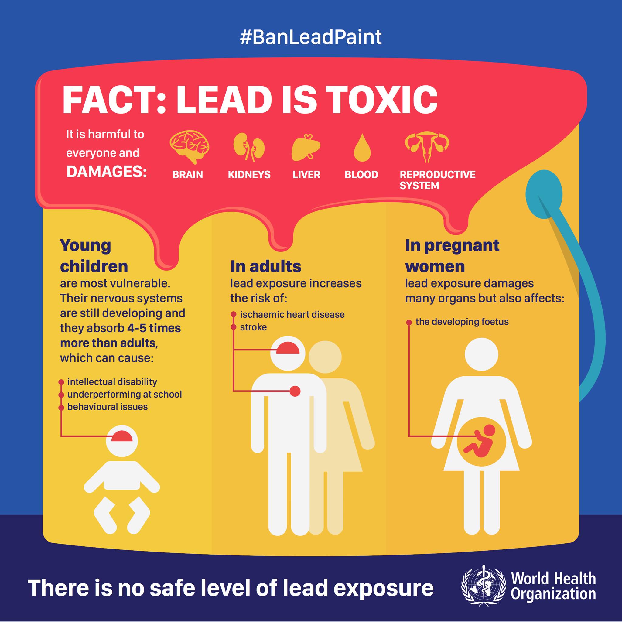 World Health Organization Who Fact Lead Is Toxic It Is Harmful To Everyone And Damages Our Health Let S Banleadpaint Facebook