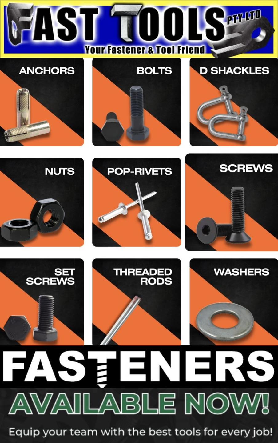 Fasteners @ Fast Tools We offer a... - Fast Tools Pty - ltd | Facebook