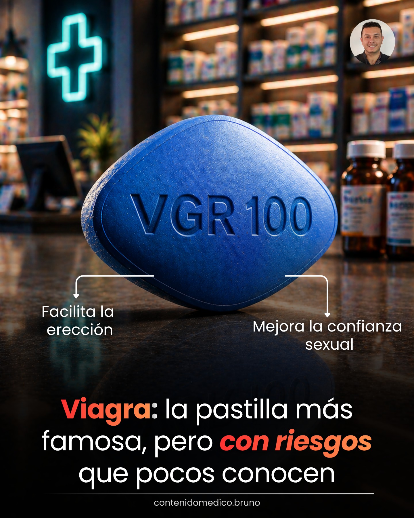 Viagra: la pastilla más famosa con riesgos que pocos conocen ━━━ 💊 ¿Qué es? Viagra es la marca más conocida del sildenafilo, un medicamento usado principalmente para tratar la disfunción eréctil. Ayuda