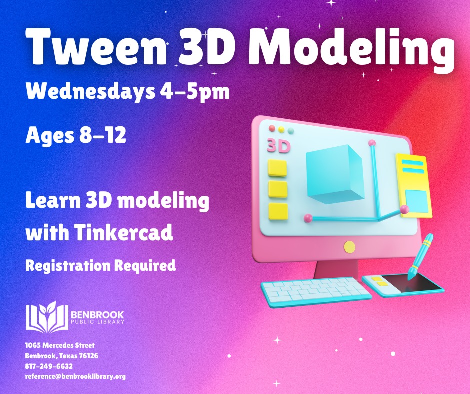 Benbrook - Tween Tech Hour is getting a rebrand... This program is ...