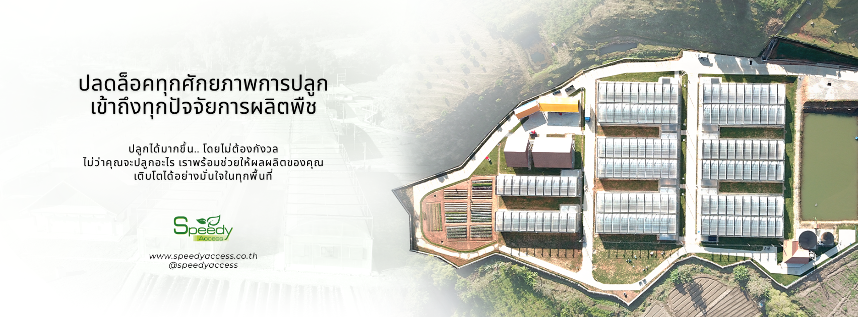Speedy Access รับออกแบบ ติดตั้งโรงเรือน Greenhouse และโรงปลูก Plant ...