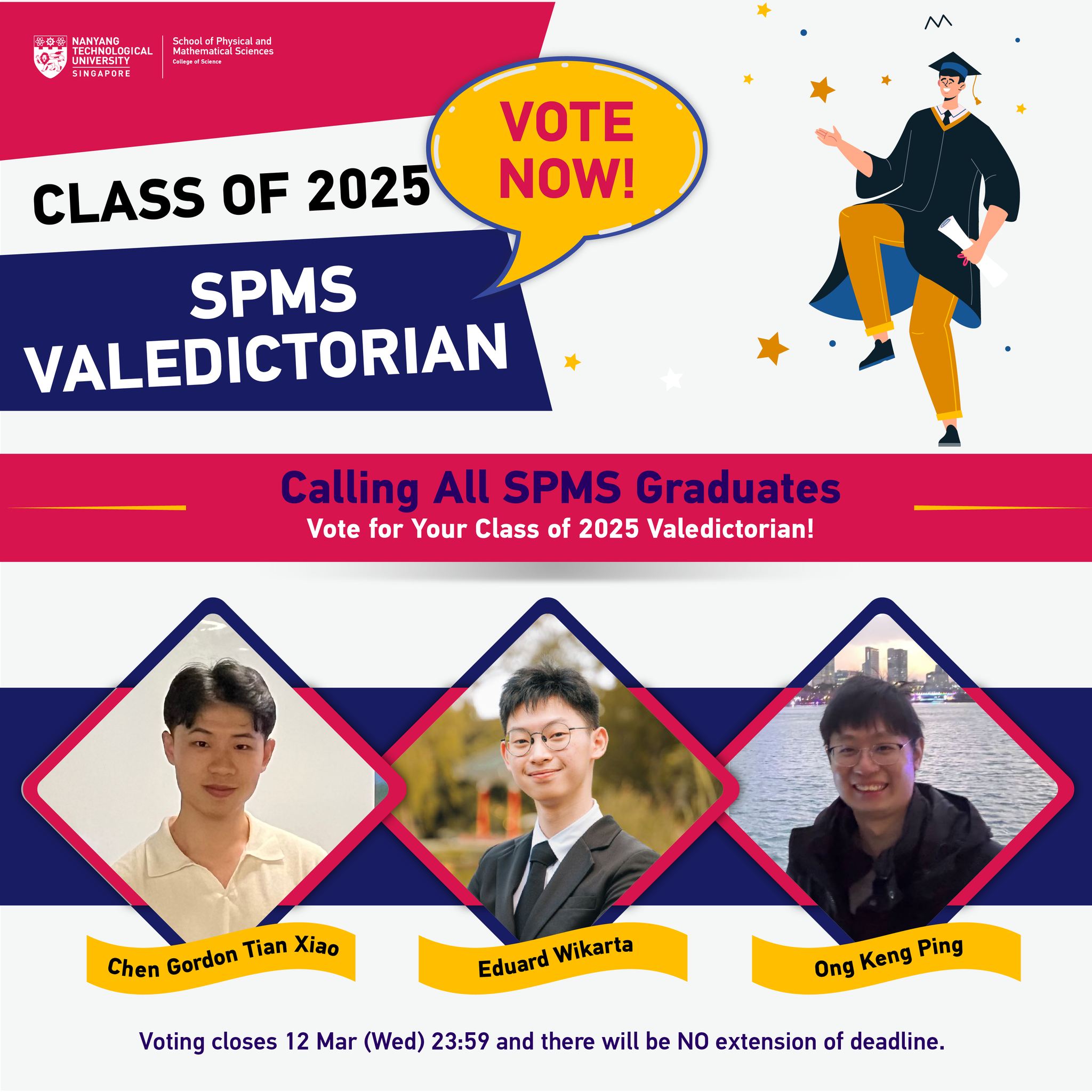 NTU - 🎓Vote for Your Class of 2025 Valedictorian! 🎓 As we near the end ...