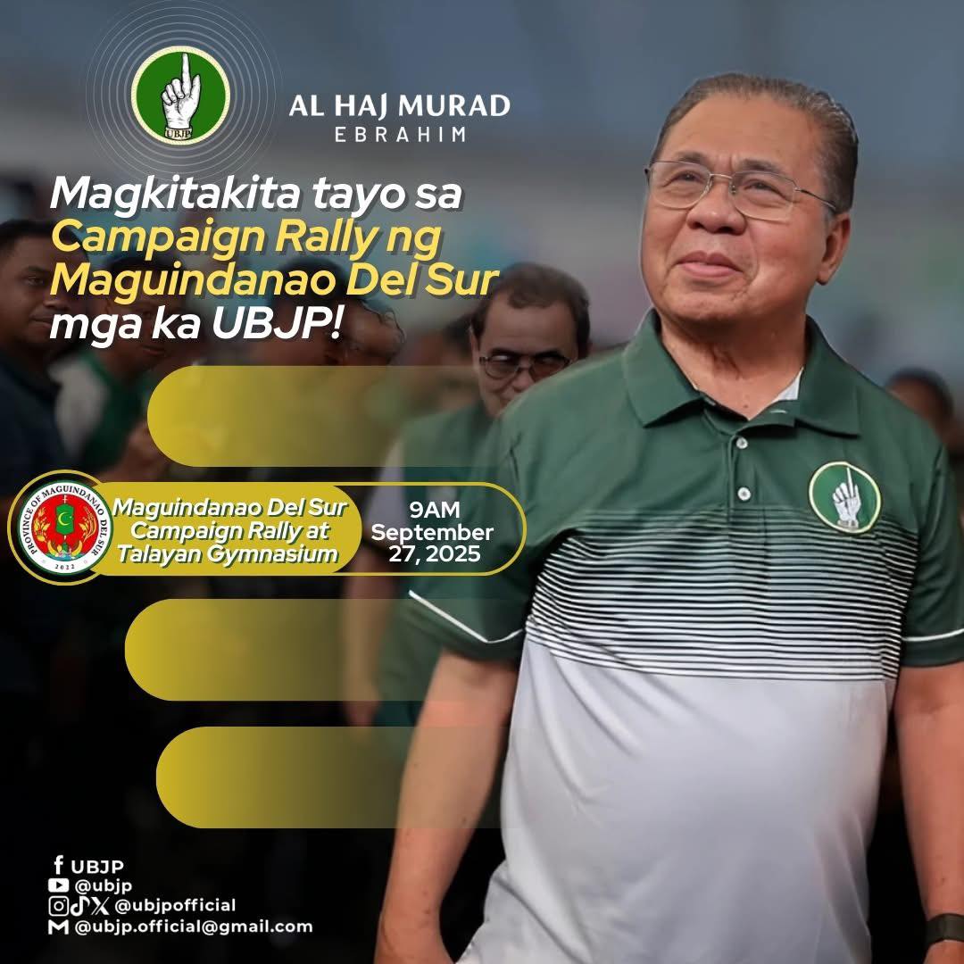 Bandera - UBJP, TULOY SA PANGANGAMPANYA! Magsasagawa ng Campaign Rally ...
