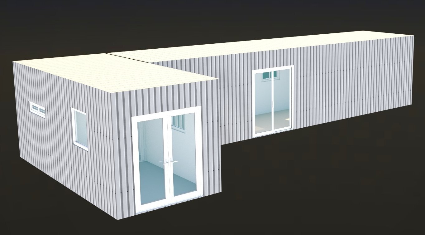 L-shape multi-unit container homes... - Bob's Containers