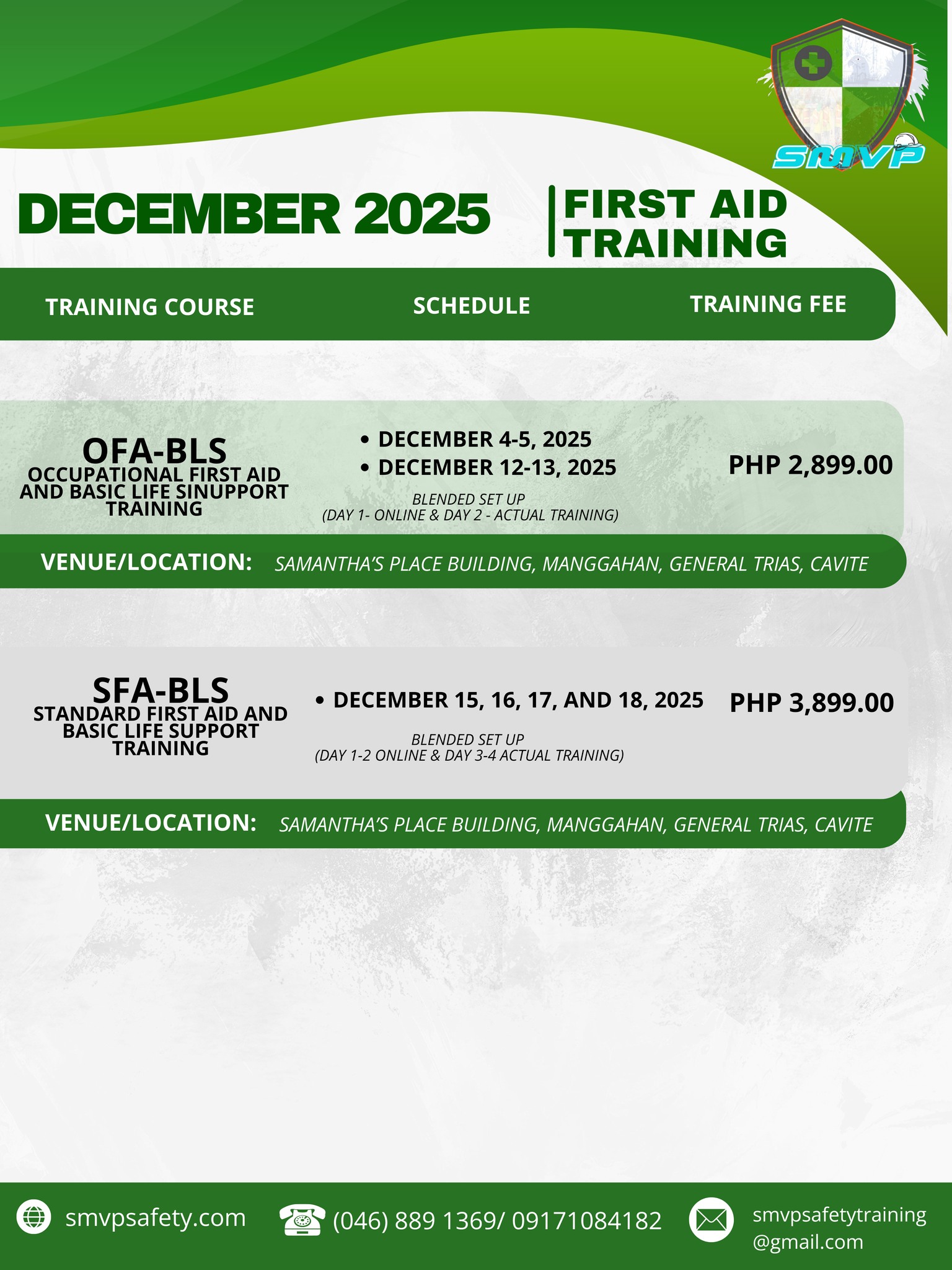 December 2025... - SMVP Training and Consultancy Corp. | Facebook