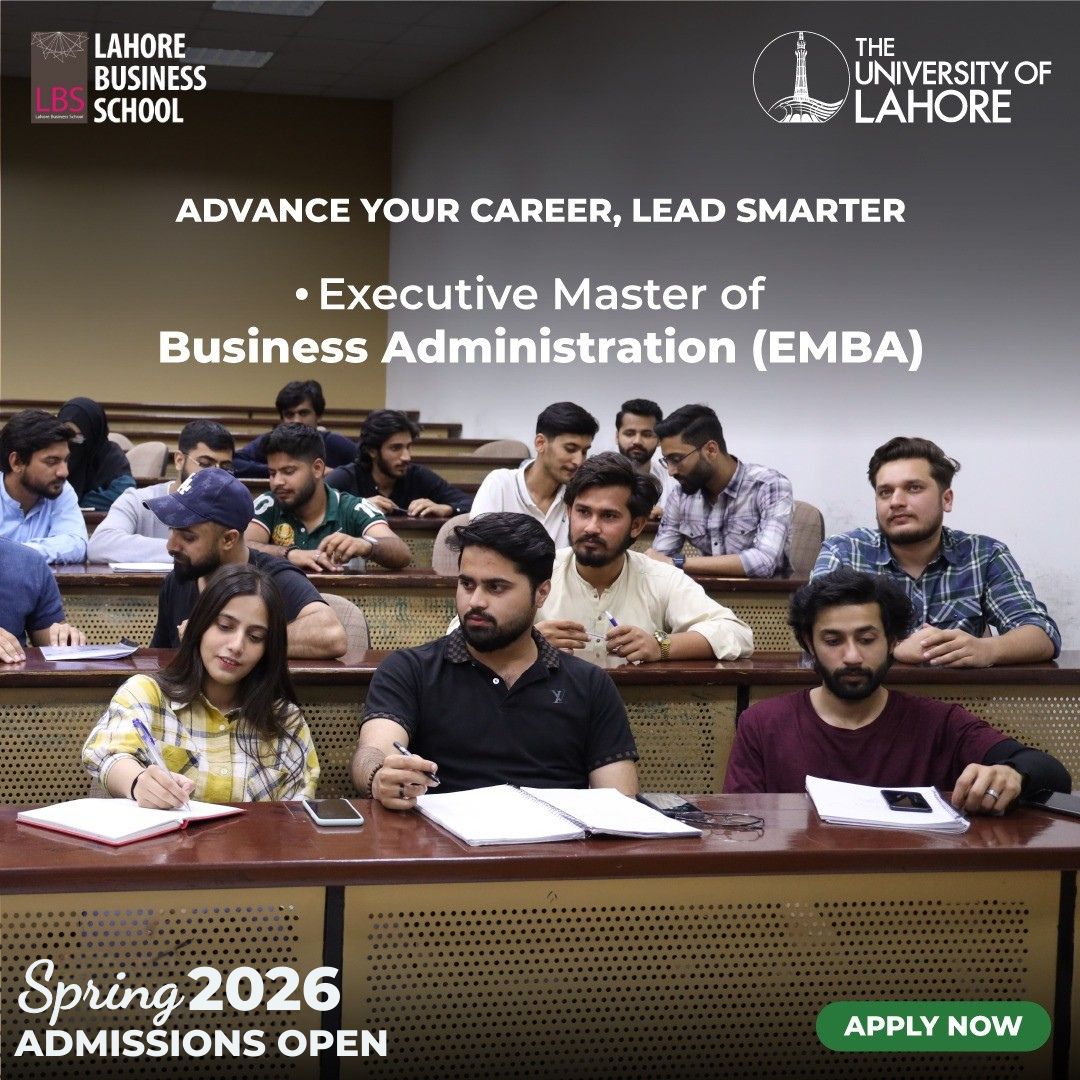 Lahore - Admissions Open – Spring 2026 Join ranked #2 Business School ...