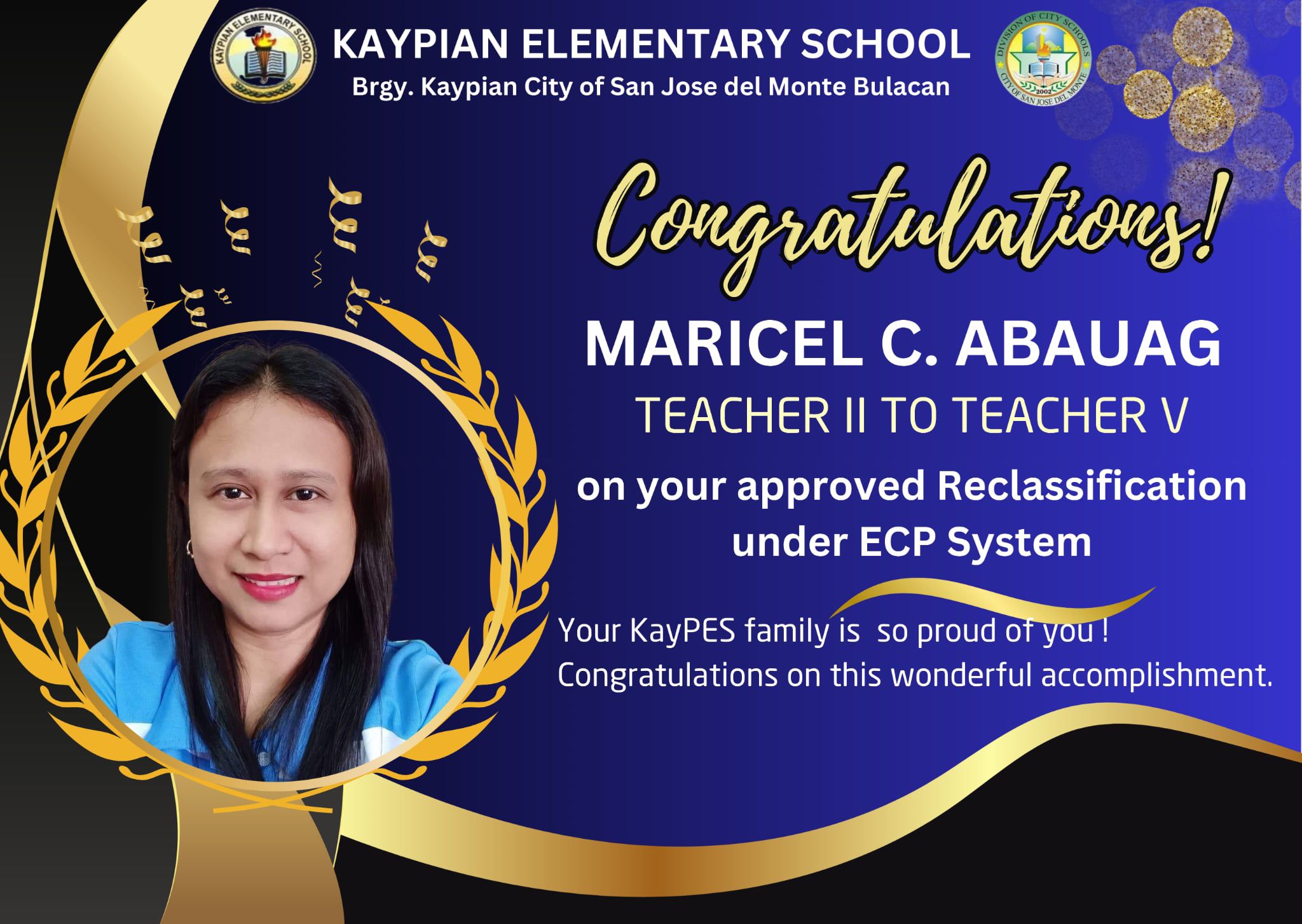 Congratulati... - Deped Tayo Kaypian Elementary School 107157 | Facebook