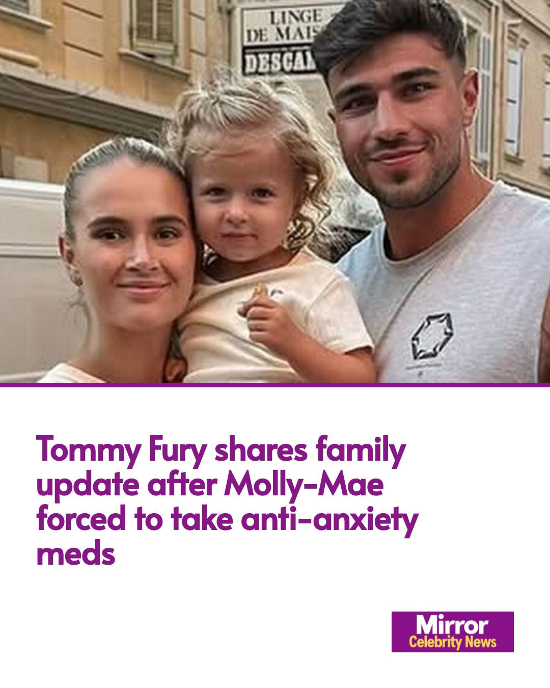 Mirror - Tommy Fury has shared a family photo with Molly-Mae Hague and ...