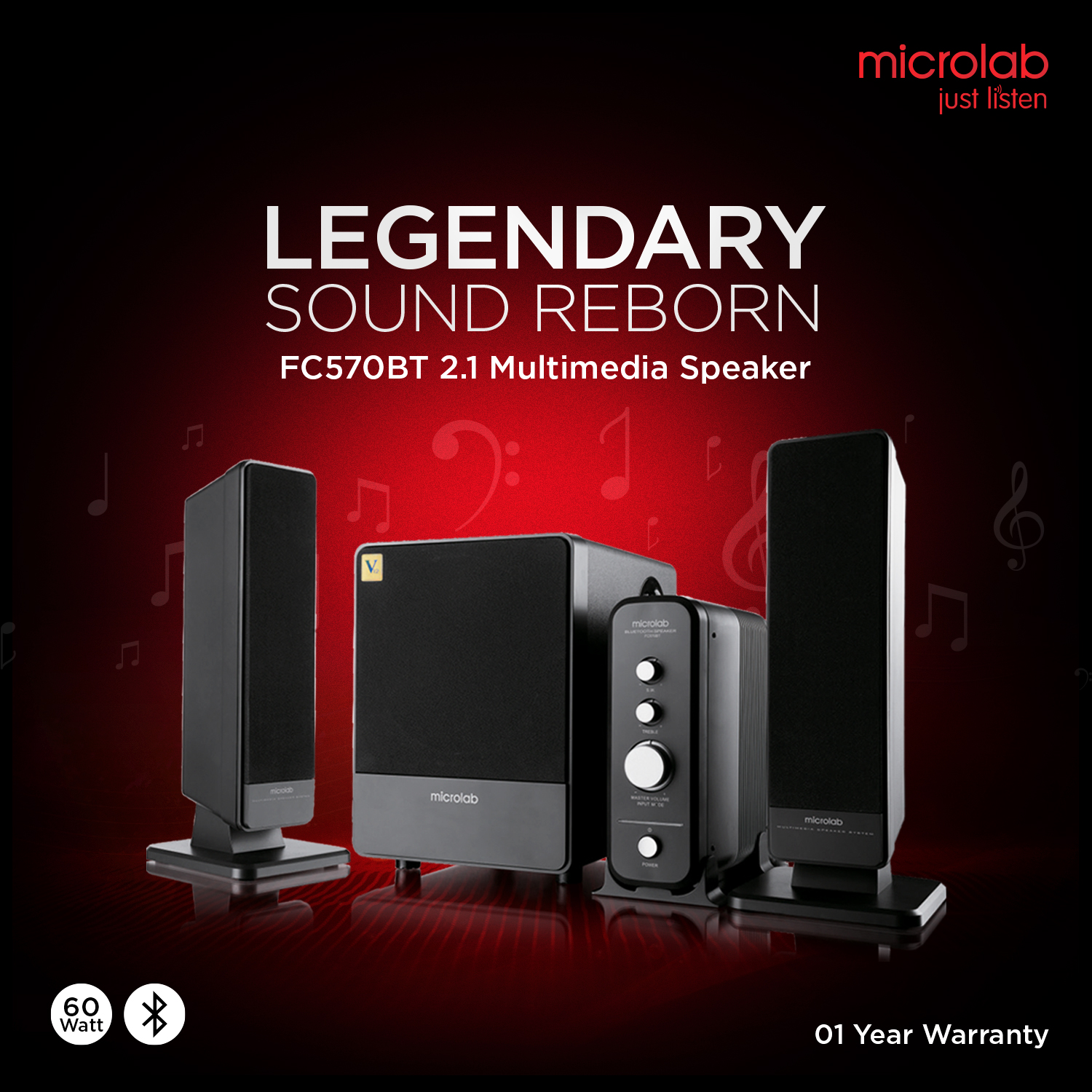 Global - 🔊 Microlab FC570BT 2.1 Multimedia FC-Series Speaker Premium ...