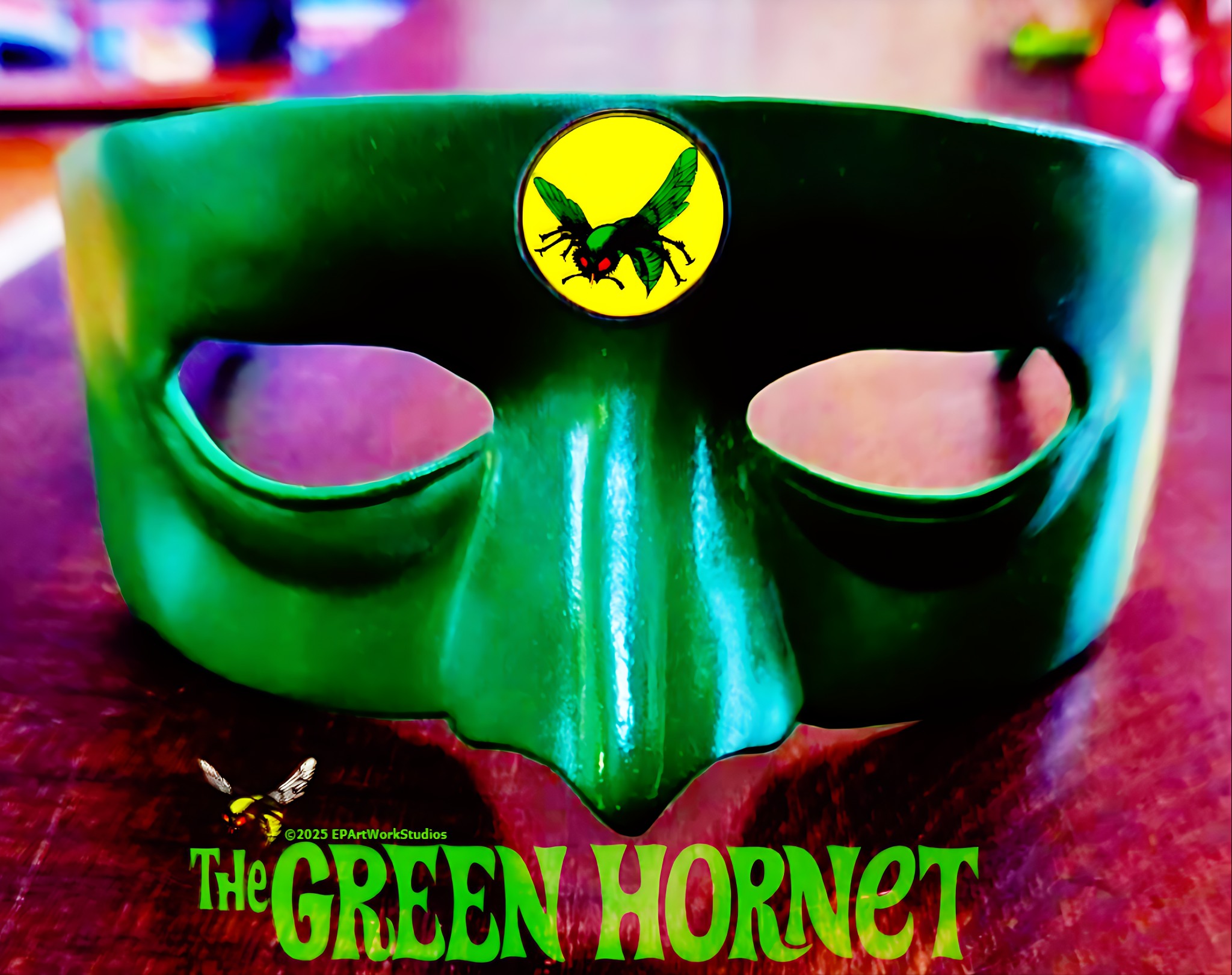 The GREEN - The GREEN Hornet 1967🐝 Hornet Mask 🎭PAINTED Prop Replica # ...
