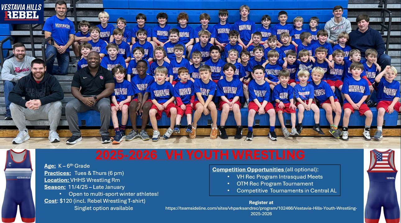 REGISTRATION CLOSES... - Vestavia Hills Parks and Recreation | Facebook